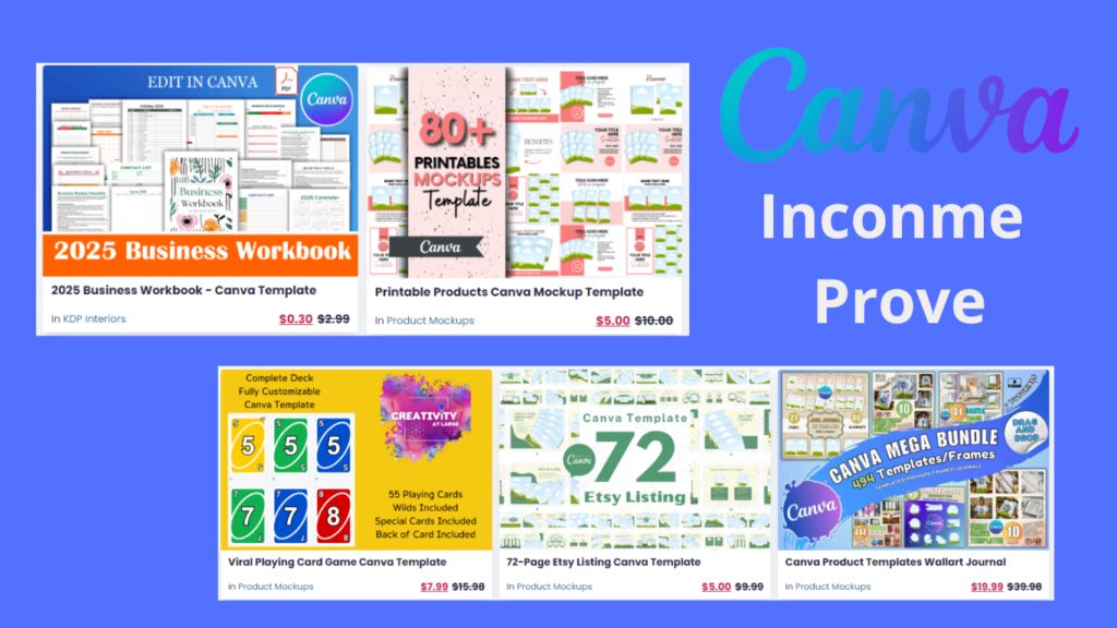 make money with canva template selling